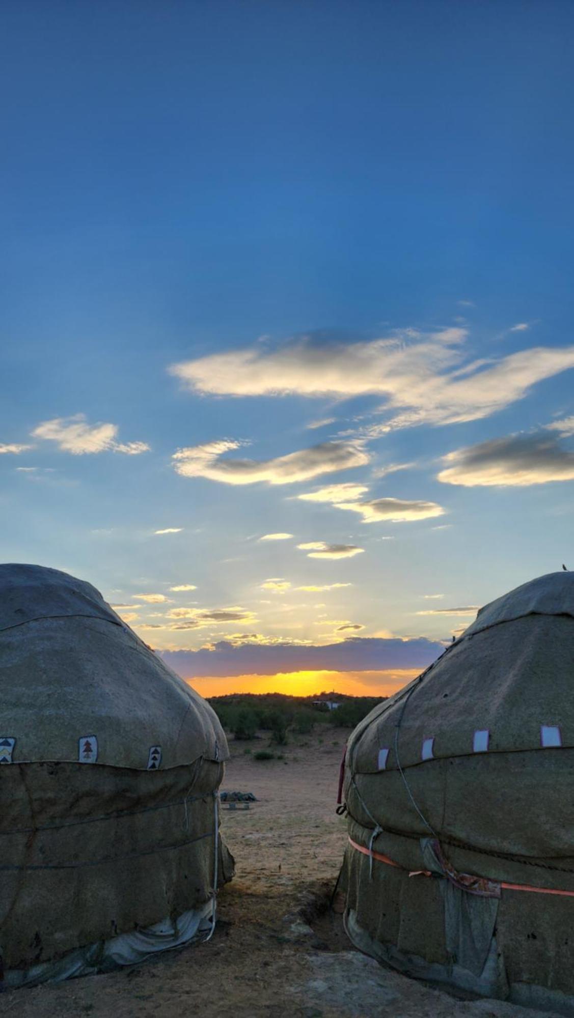 Authentic Uzbek Yurt Camp Eco-Friendly Hotel Nurota Eksteriør billede