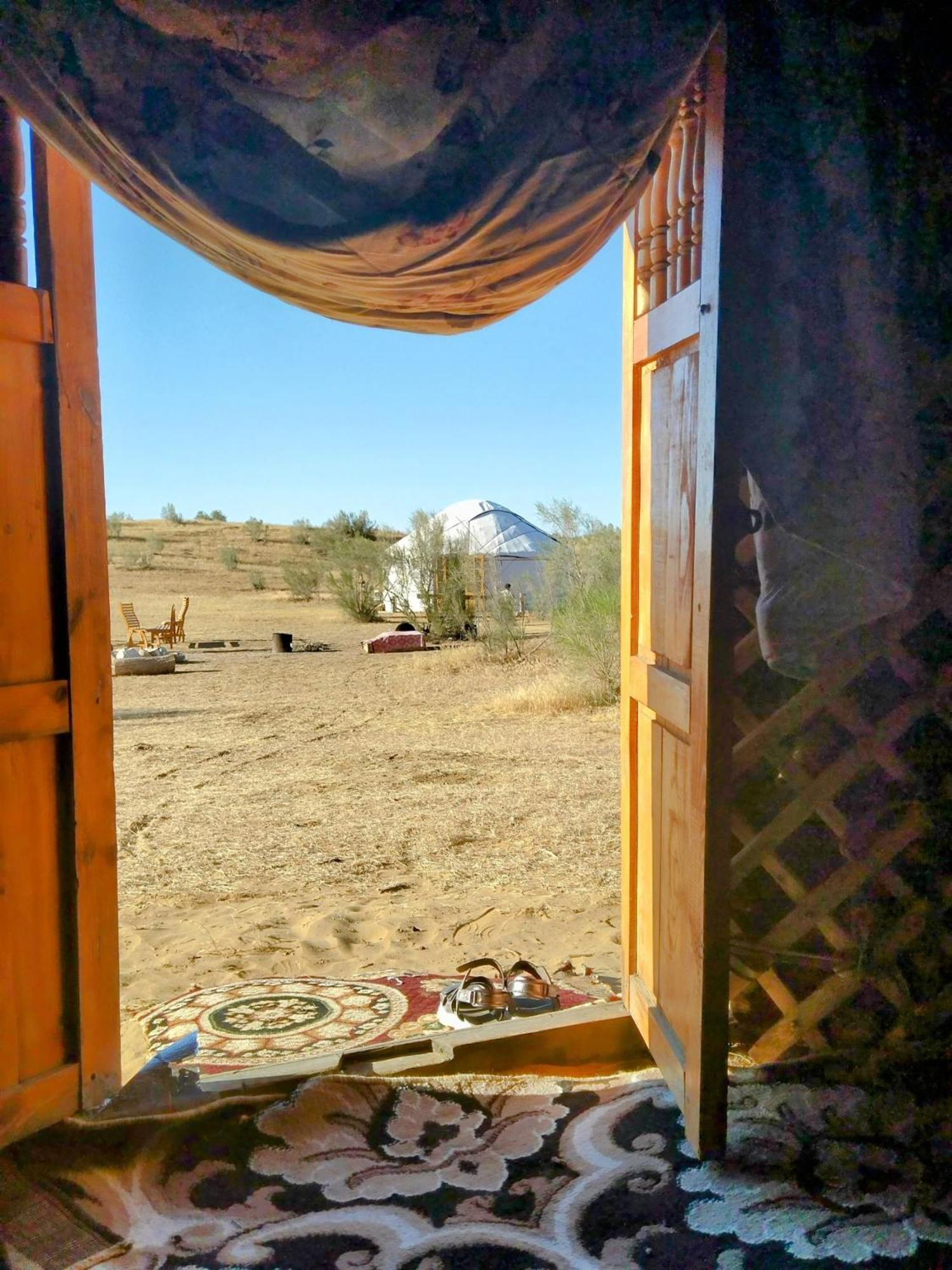 Authentic Uzbek Yurt Camp Eco-Friendly Hotel Nurota Eksteriør billede